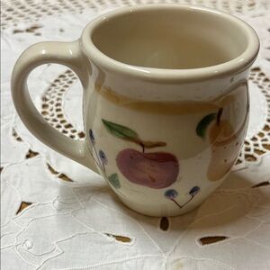 Longaberger Fruit Medley, hand painted and signed  by “AW” Mug